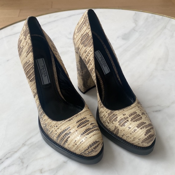 Prada Python Block High Heel - Picture 2 of 8